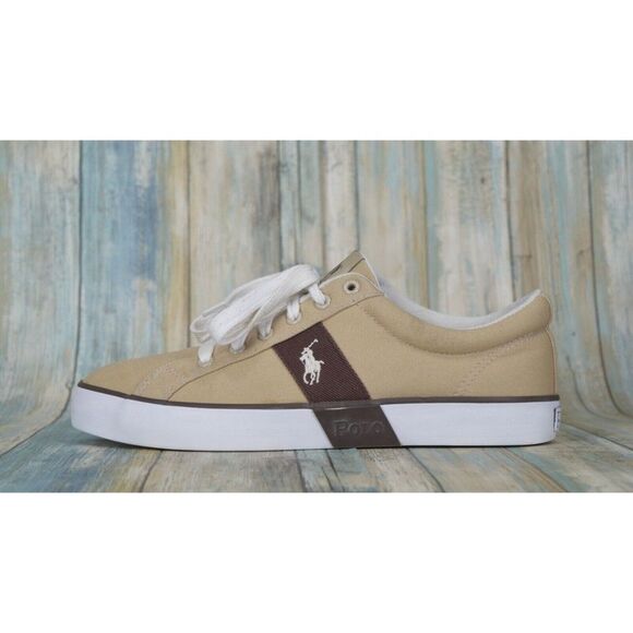 NOT AVAILABLE Lauren Giles Men\'s Canvas Sneakers Size 9.5 Casual Tan main image 7
